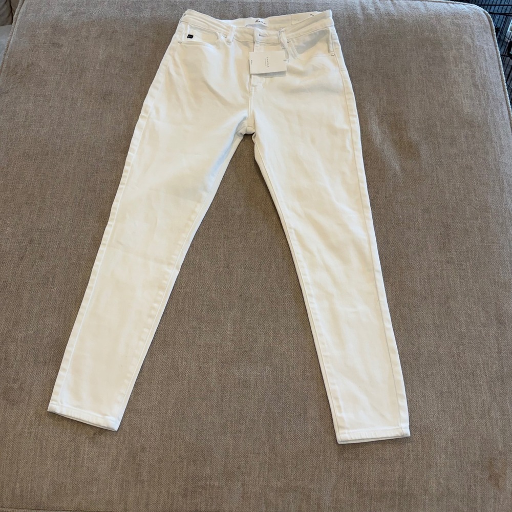 KanCan Jeans Womens 11/29 White High Rise Skinny Leg Denim Pants Size 29